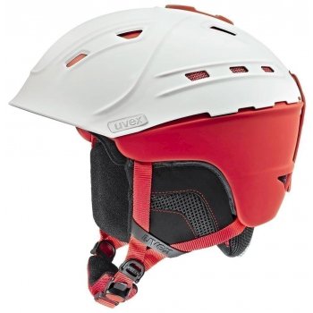 UVEX helma P2US, white-red mat (S566178130*)